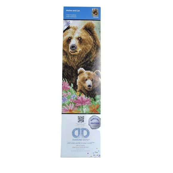 Diamond Dotz Mother and Cub Special Edition Facet Art Painting Kit - Picture 2 of 8